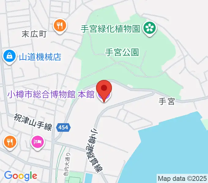 小樽市総合博物館・本館の地図