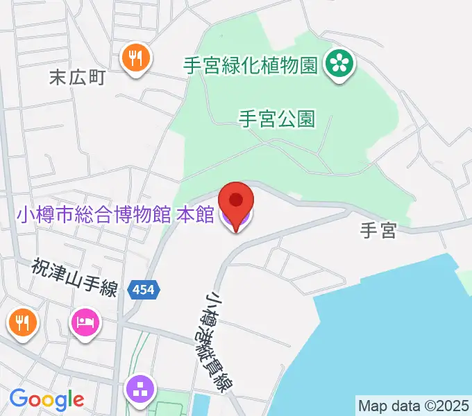 小樽市総合博物館・本館の地図