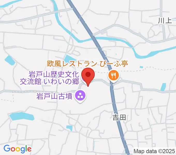 岩戸山歴史文化交流館 いわいの郷の地図