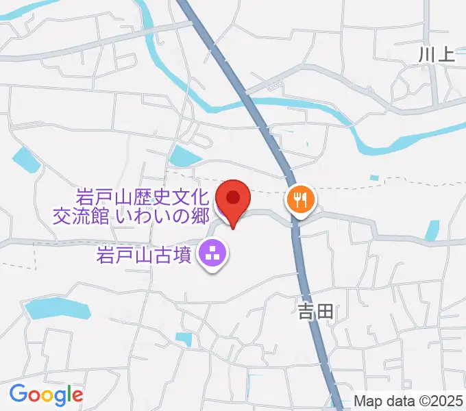 岩戸山歴史文化交流館 いわいの郷の地図