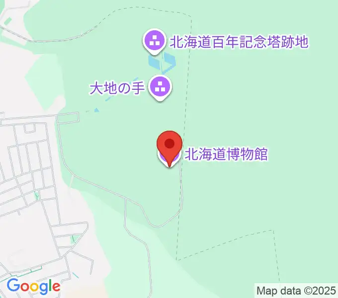 北海道博物館の地図