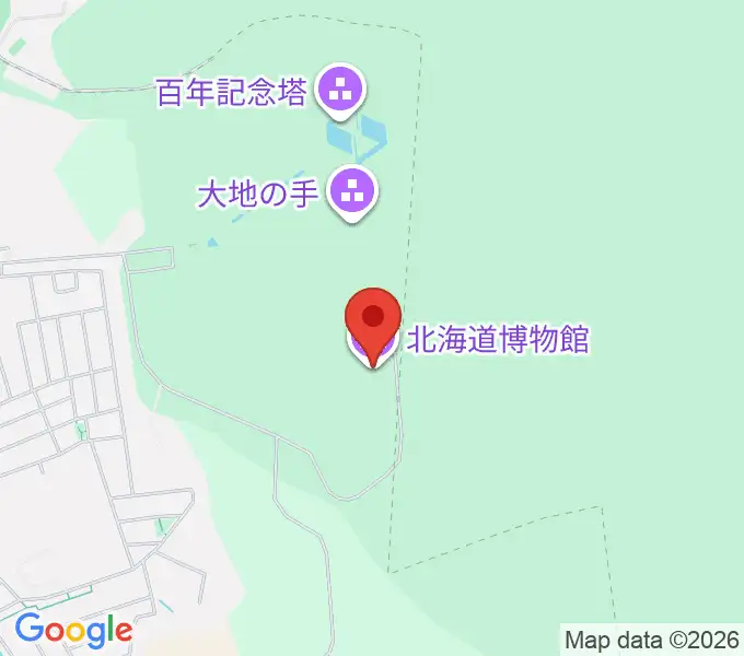 北海道博物館の地図