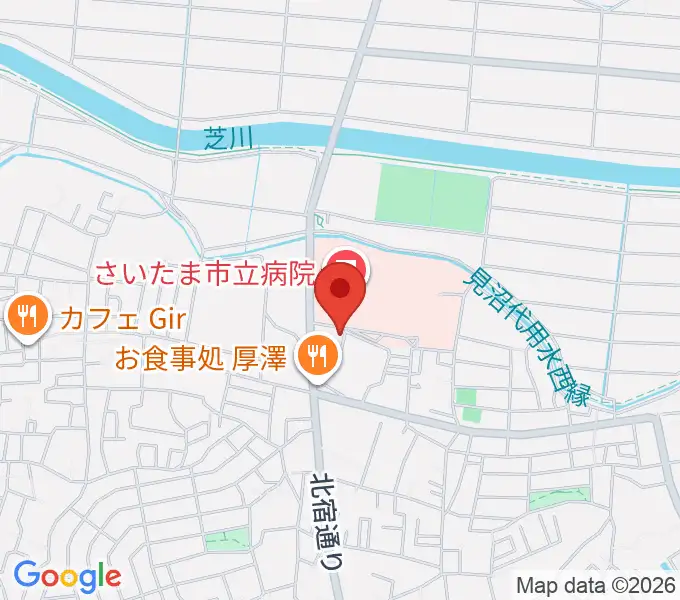 さいたま市立浦和博物館の地図