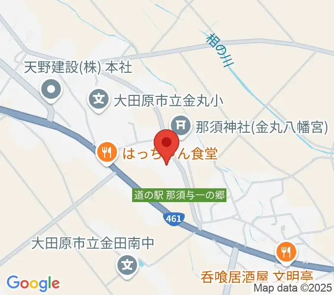 那須与一伝承館の地図