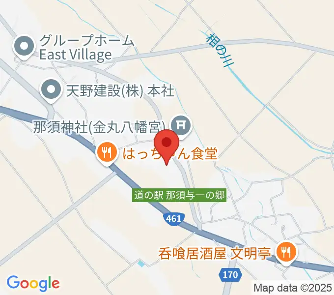 那須与一伝承館の地図