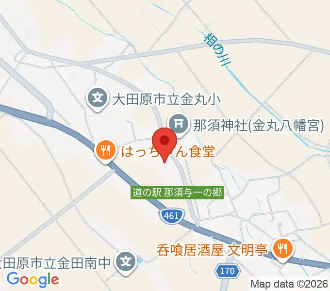 那須与一伝承館の地図