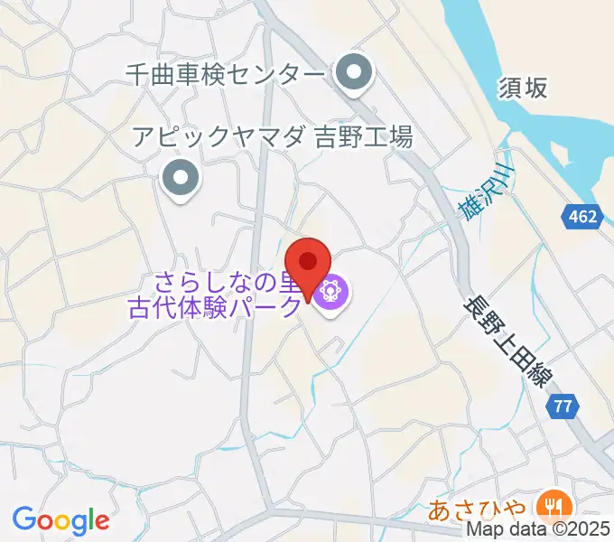 千曲市さらしなの里歴史資料館の地図