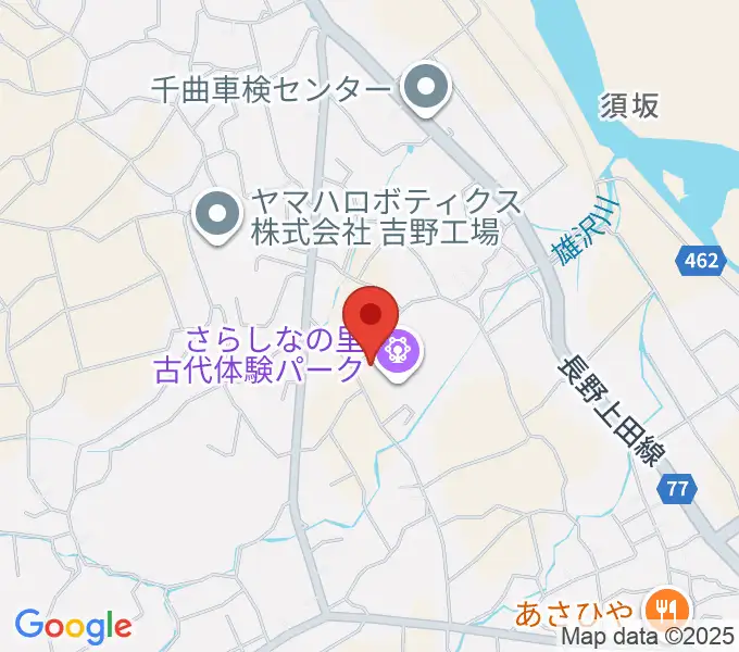 千曲市さらしなの里歴史資料館の地図