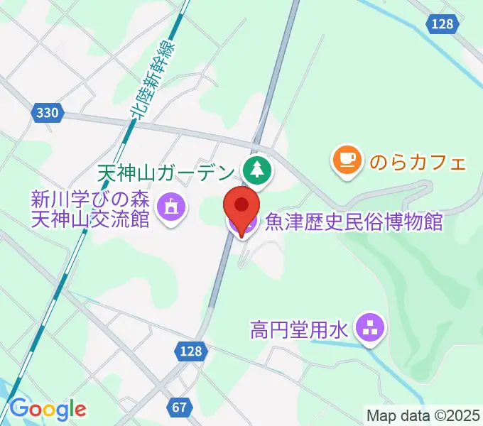 魚津歴史民俗博物館の地図