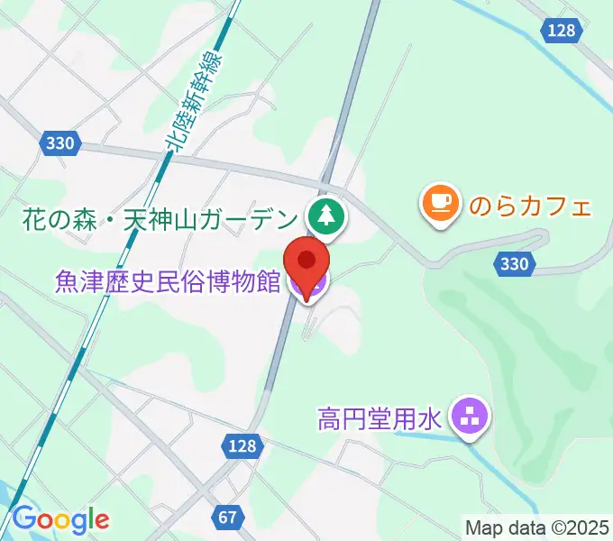 魚津歴史民俗博物館の地図