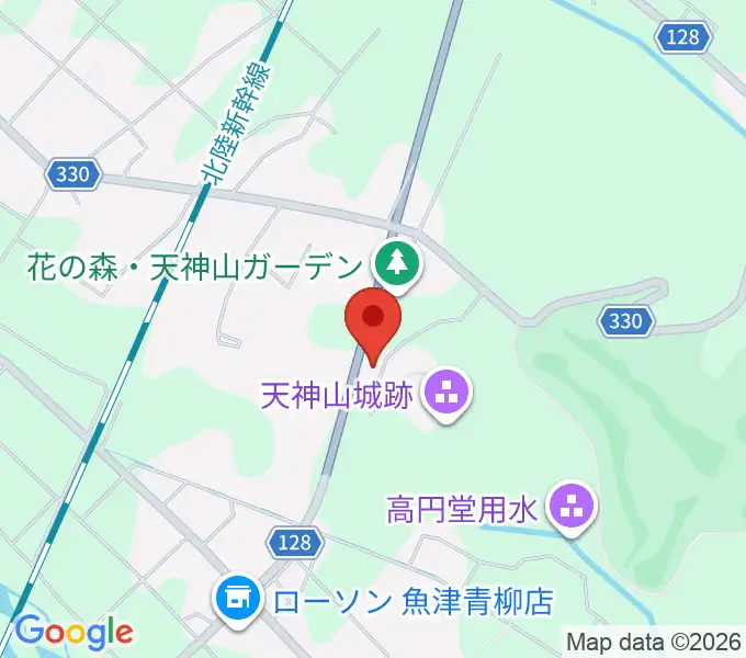 魚津歴史民俗博物館の地図