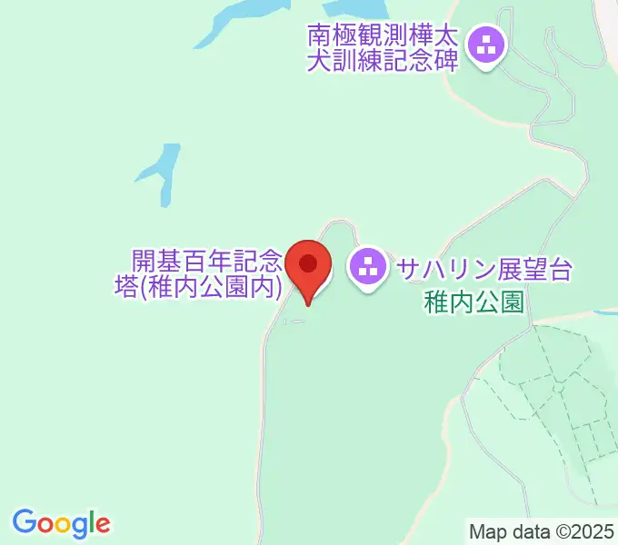 稚内市北方記念館の地図