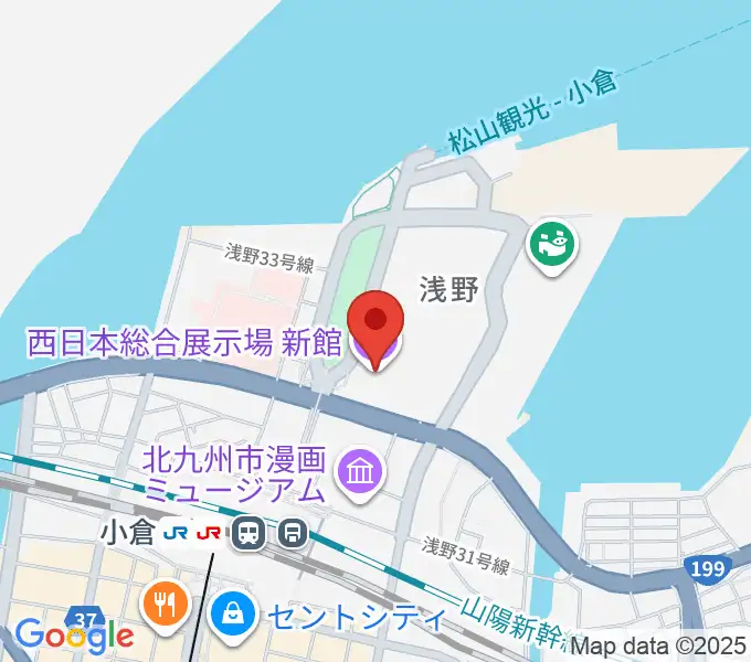 北九州メッセの地図