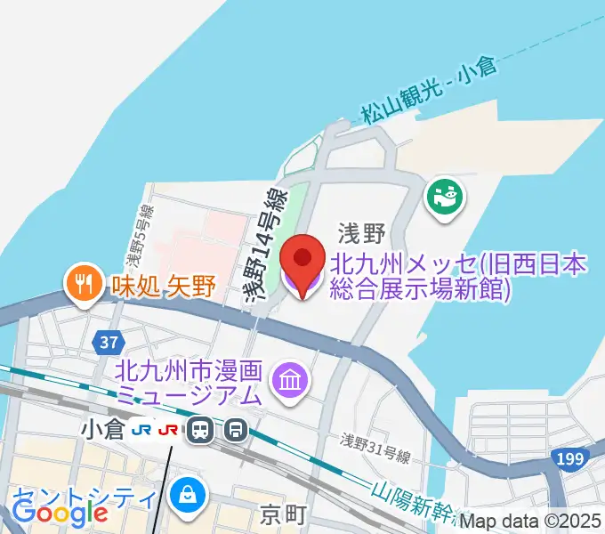 北九州メッセの地図