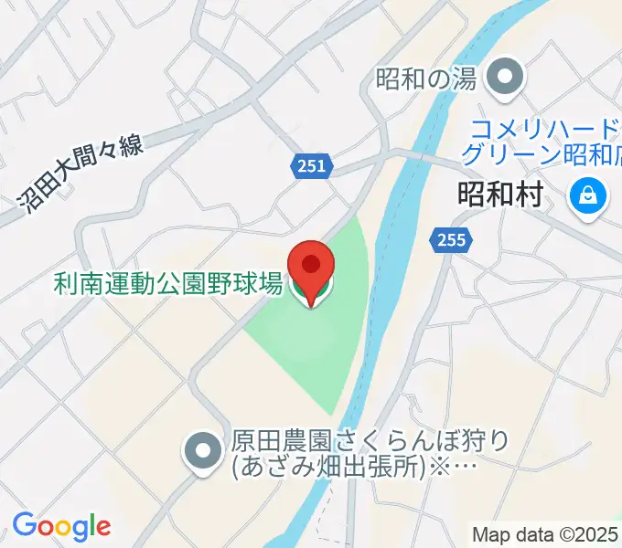 オリエントスタジアムぬまたの地図