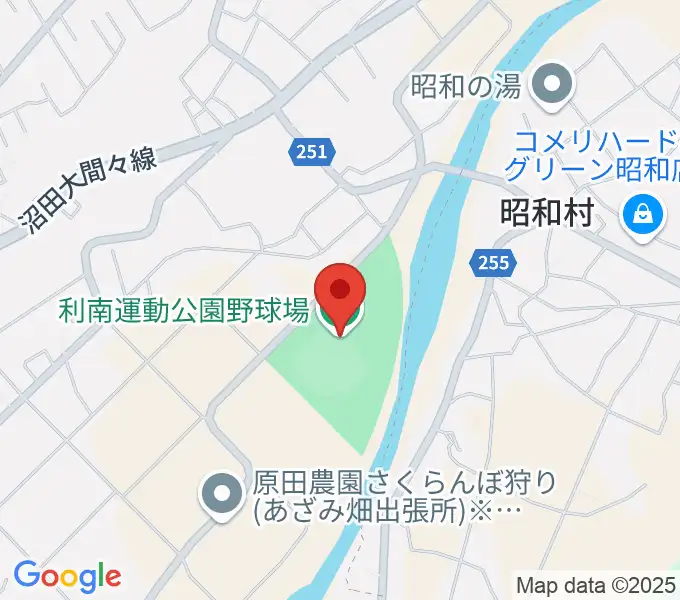 オリエントスタジアムぬまたの地図