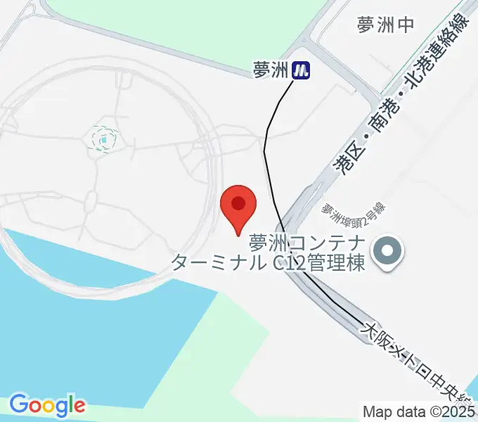 EXPOホール シャインハットの地図