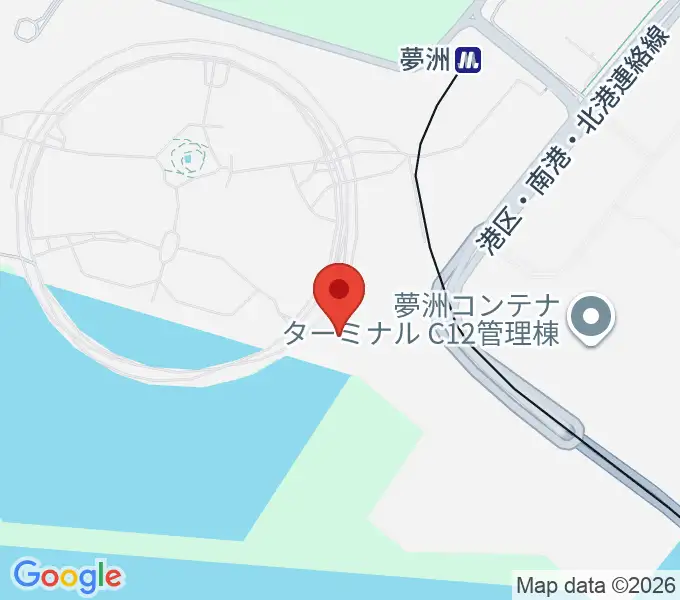 EXPOナショナルデーホール レイガーデンの地図