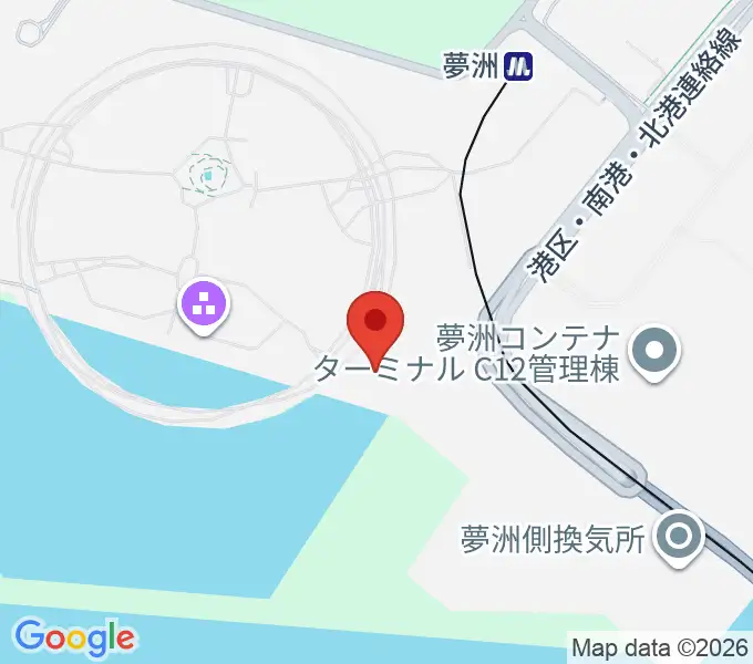 EXPOナショナルデーホール レイガーデンの地図