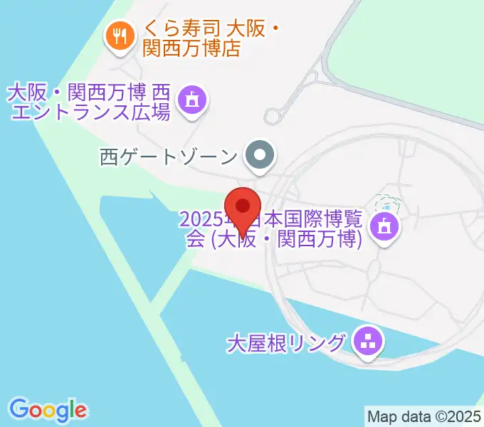 EXPOメッセ WASSEの地図