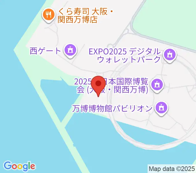 EXPOメッセ WASSEの地図