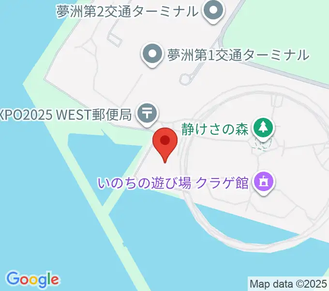EXPOメッセ WASSEの地図