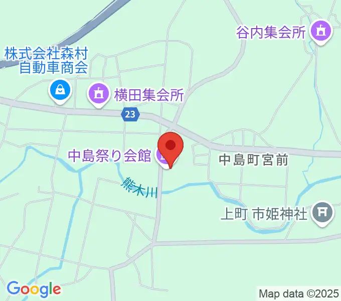 七尾市中島お祭り資料館・お祭り伝承館の地図