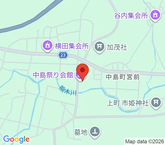 七尾市中島お祭り資料館・お祭り伝承館の地図