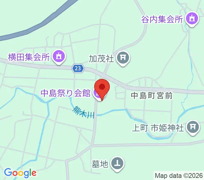 七尾市中島お祭り資料館・お祭り伝承館の地図