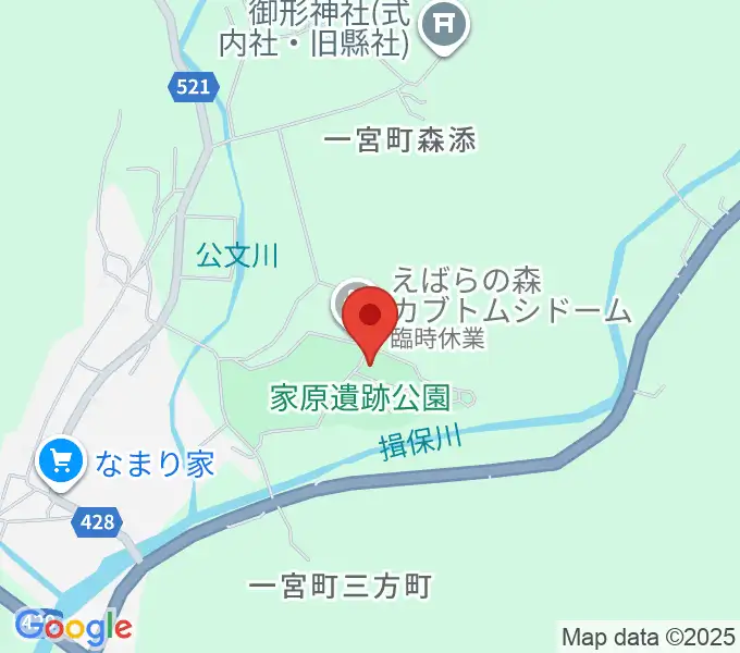 宍粟市歴史資料館の地図
