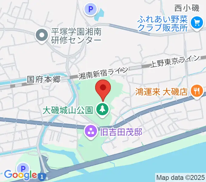 大磯町郷土資料館の地図