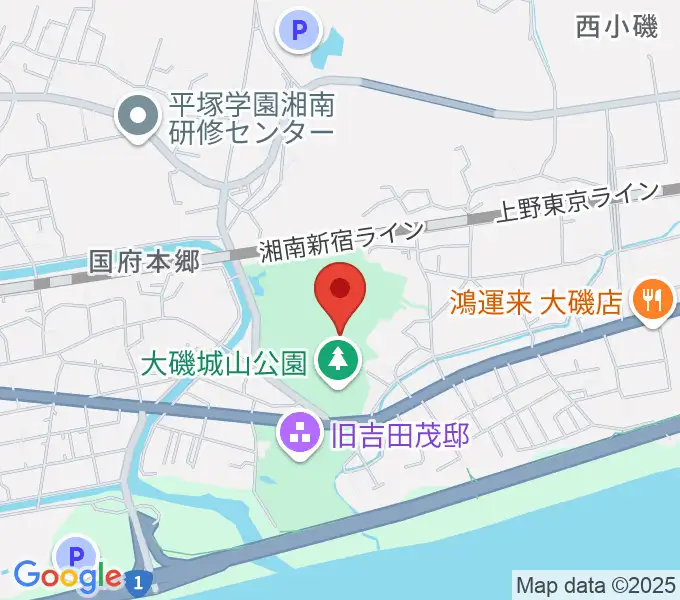 大磯町郷土資料館の地図