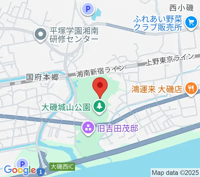 大磯町郷土資料館の地図