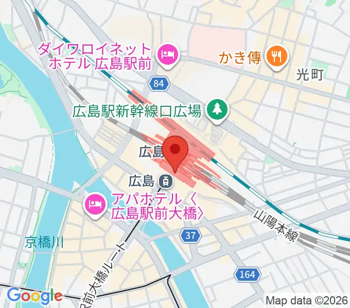 MOVIX広島駅の地図