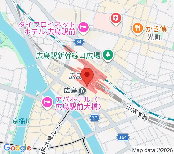 MOVIX広島駅の地図