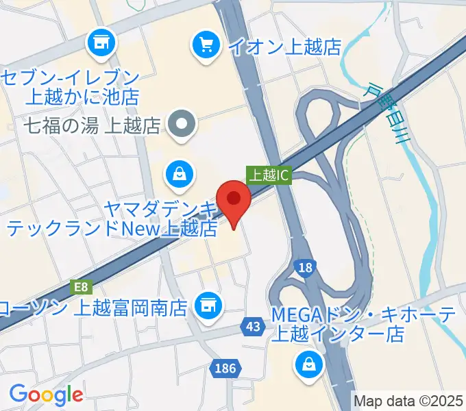 JMAXシアター上越の地図