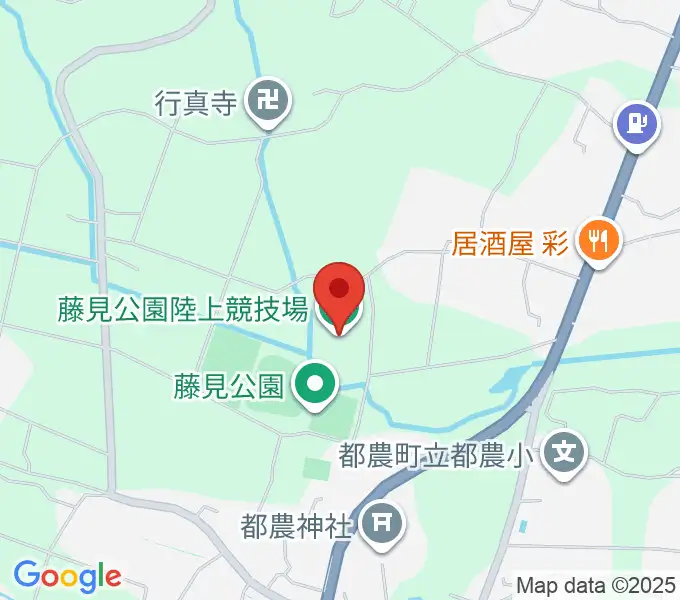 都農町藤見公園陸上競技場の地図