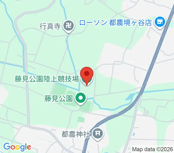 都農町藤見公園陸上競技場の地図