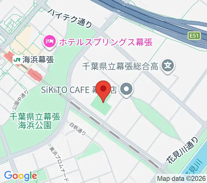 ZOZOPARK HONDA FOOTBALL AREAの地図