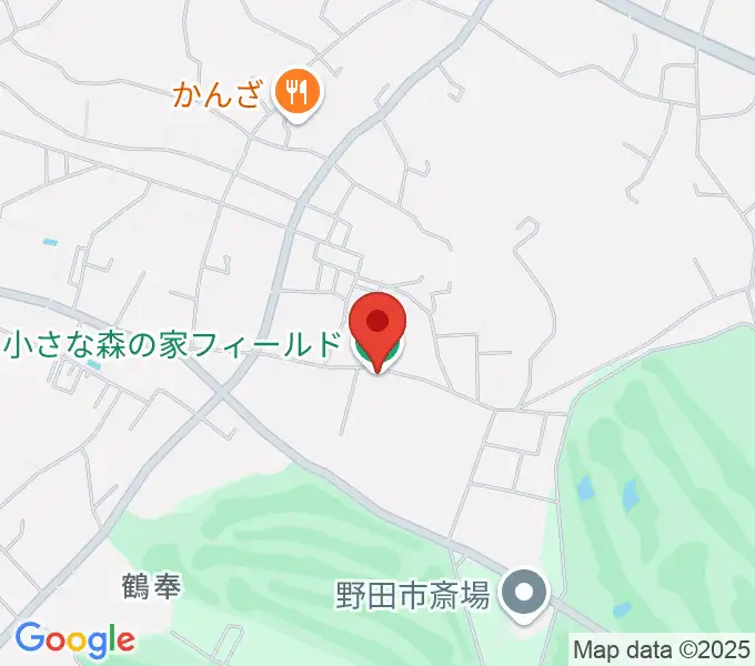 小さな森の家フィールドの地図