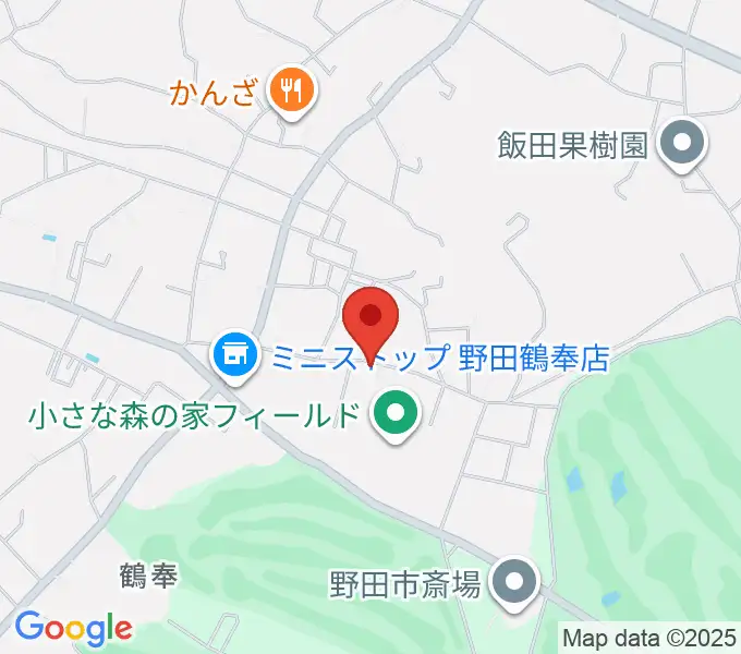 小さな森の家フィールドの地図