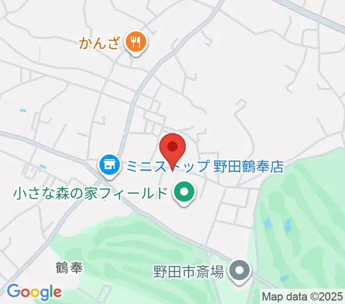 小さな森の家フィールドの地図