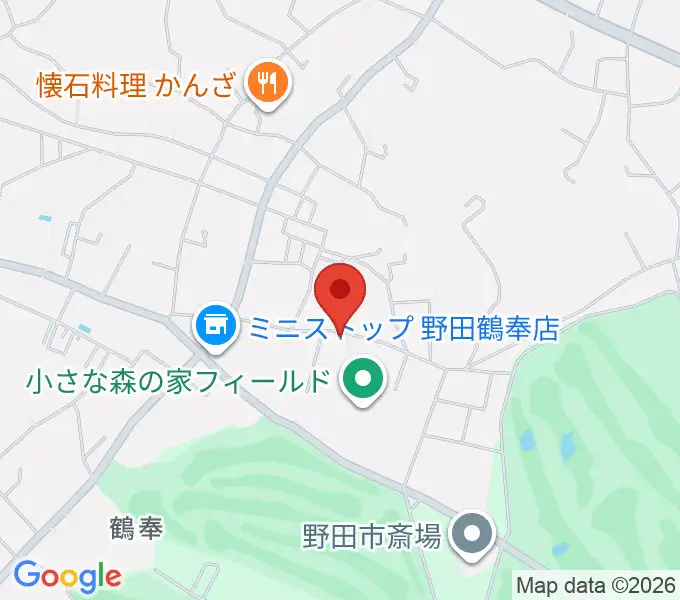 小さな森の家フィールドの地図