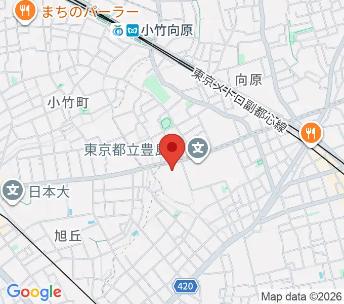千早スポーツフィールド運動場の地図