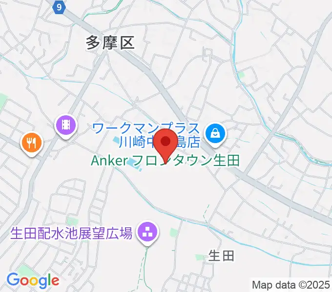 Ankerフィールドの地図