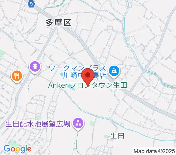 Ankerフィールドの地図