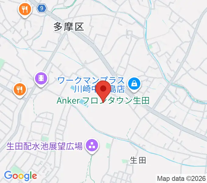 Ankerフィールドの地図