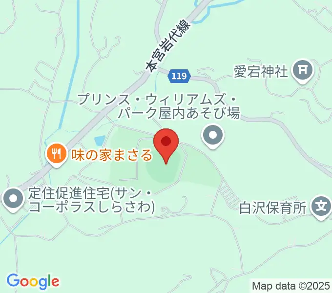 しらさわグリーンパークの地図