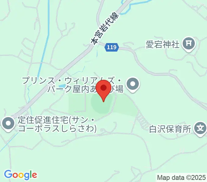 しらさわグリーンパークの地図