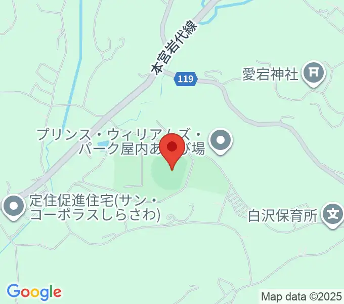 しらさわグリーンパークの地図